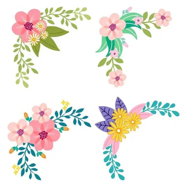 花朵角落